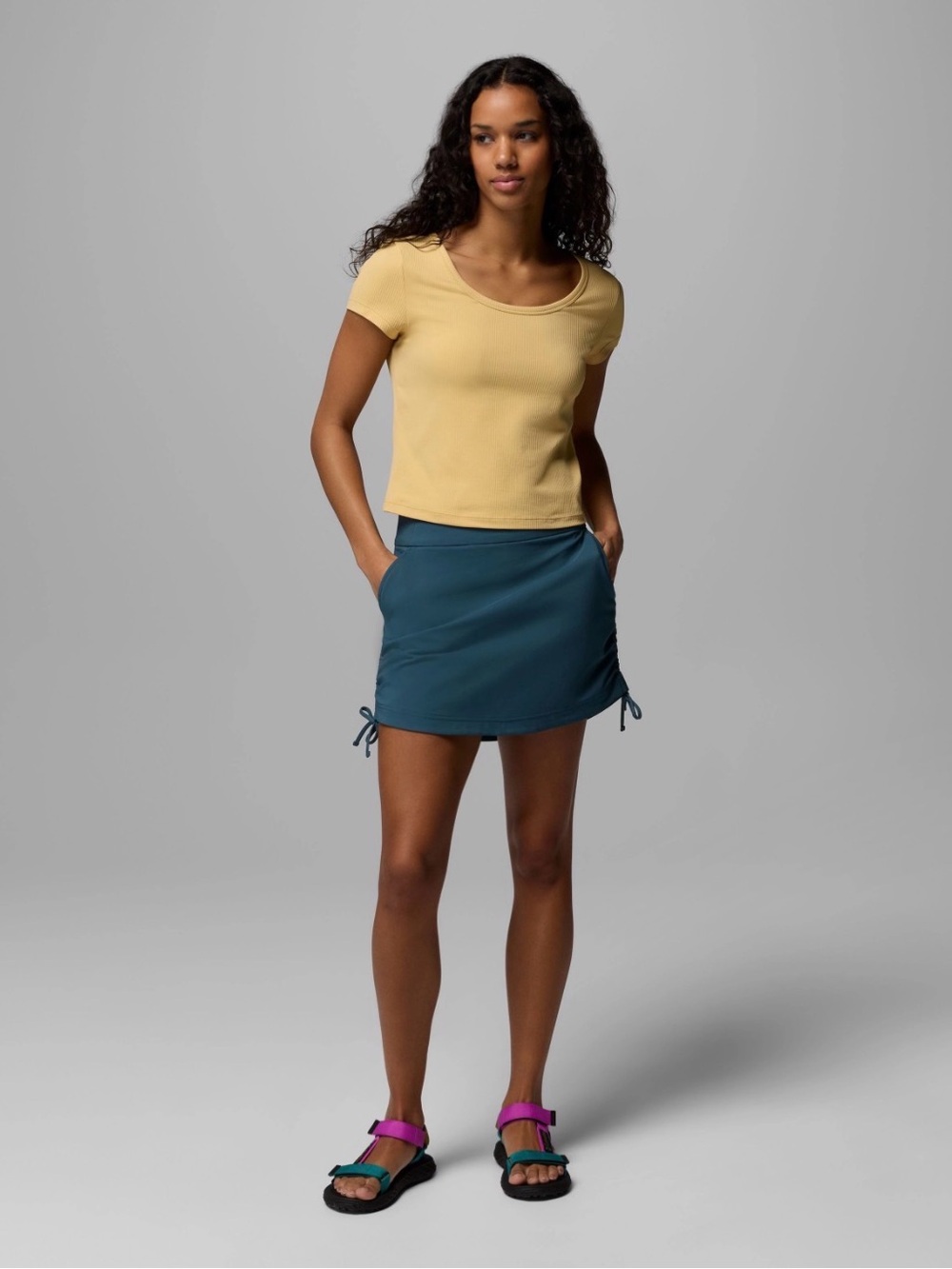 Columbia Teal Women's All Seasons Ruched Skort size M - Picture 5 of 7